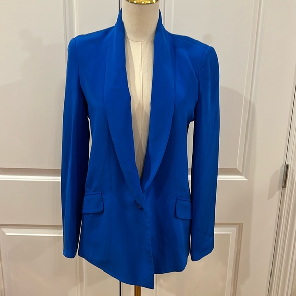 Truth and Pride Jackets & Blazers - Truth and Pride 100% Silk Royal Blue
